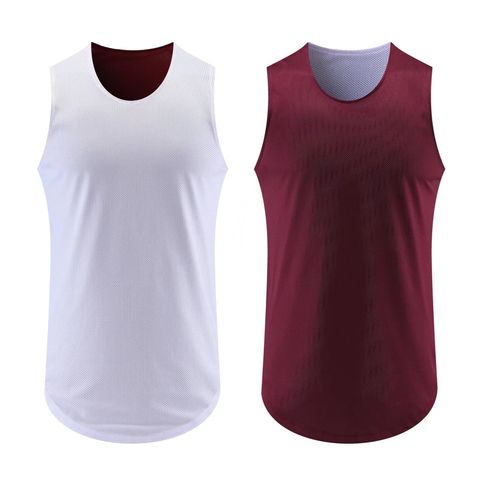 Source Top quality Red Plain reversible mesh basketball jerseys