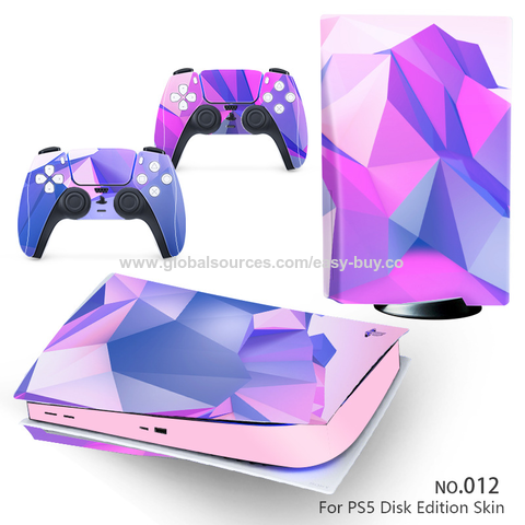 Adhesivos de papel para consola de juegos PS5, película protectora, diseño de dibujos animados, versión con unidad óptica
