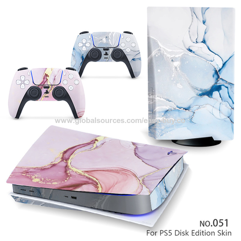 Adhesivos de papel para consola de juegos PS5, película protectora, diseño de dibujos animados, versión con unidad óptica
