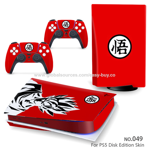 Adhesivos de papel para consola de juegos PS5, película protectora, diseño de dibujos animados, versión con unidad óptica