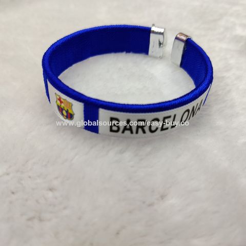Football Club Barcelona Fashion Black Adjustable Crest Bracelet for Men,  Women and Children | Barça Silicone and Stainless Steel | Support  FCBarcelona with an Official Culé Product | FCB – BigaMart