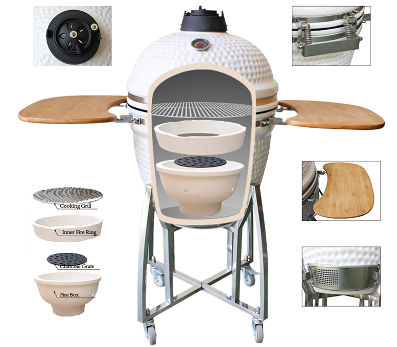 12inch Heat Press Heat Insulation Outdoor Charcoal Bbq Stone