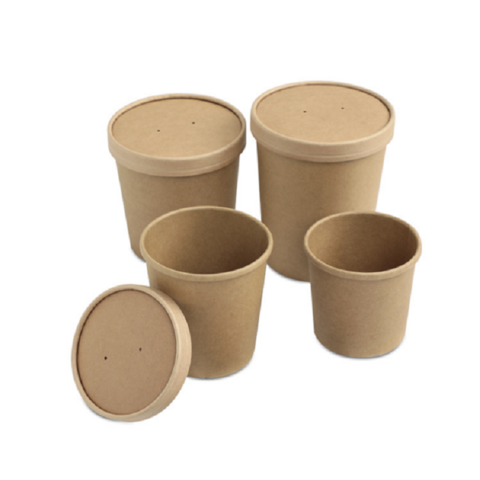 Paper Soup Bowl with Lid - Buy Paper Soup Bowl, disaposable soup container,  chinese soup bowls Product on Food Packaging - Shanghai SUNKEA Packaging  Co., Ltd.
