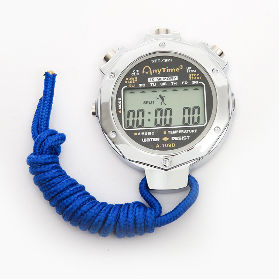 Stopwatch with 10 memories functional timer stainless steel temperature detection backlight supplier