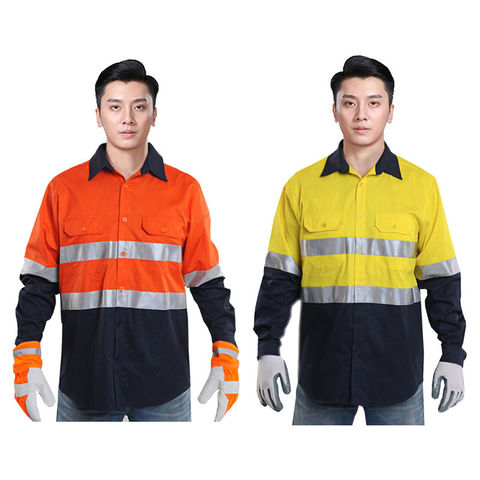 Fashion Breathable Reflective Custom Hi Vis Cotton Work Shirts - China Work  Shirt and Cotton Shirt price