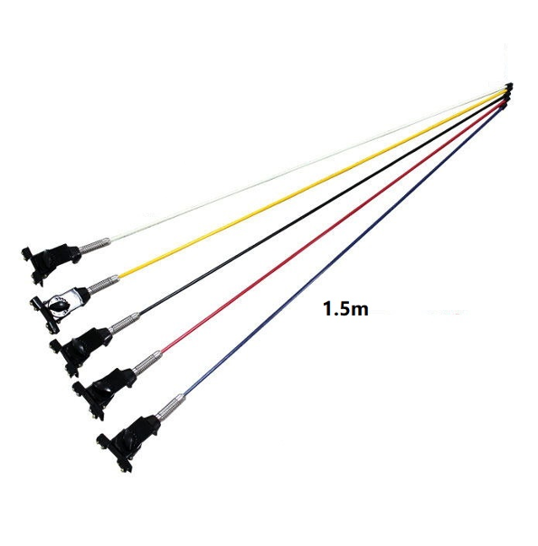 1.5m yellow blue red black white car used decorative antenna, dummy antenna, decoration antenna supplier