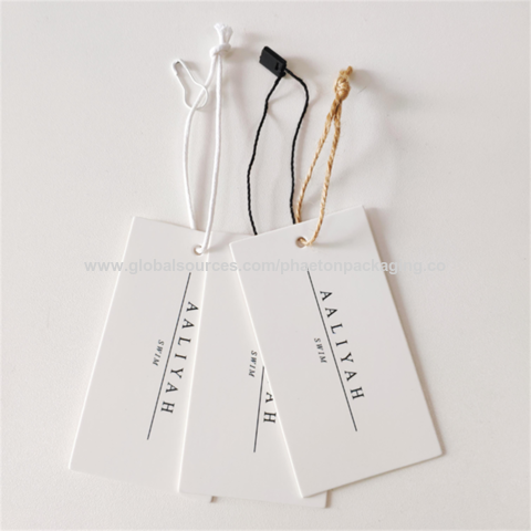 WHITE PAPER STRING TAGS (1000) - Jewelry Display Inc