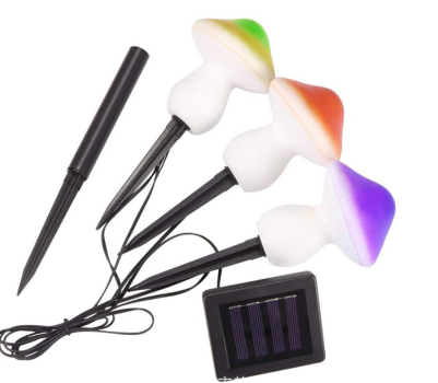 Hot selling on amazon IP65 Outdoor Lawn Landscape Decor Resin Mushroom Solar Garden Stake Lights supplier