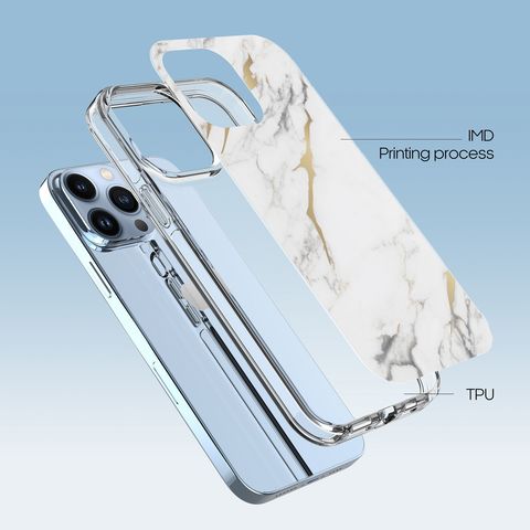 IMD Handyhülle für iPhone 13 Marmor TPU Handyhülle stoßfest kundenspezifische Hülle für iPhone 14