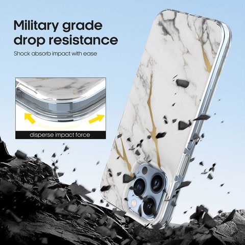 IMD Handyhülle für iPhone 13 Marmor TPU Handyhülle stoßfest kundenspezifische Hülle für iPhone 14