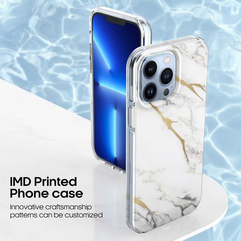 IMD Handyhülle für iPhone 13 Marmor TPU Handyhülle stoßfest kundenspezifische Hülle für iPhone 14