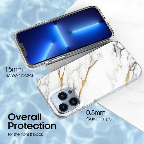 IMD Handyhülle für iPhone 13 Marmor TPU Handyhülle stoßfest kundenspezifische Hülle für iPhone 14