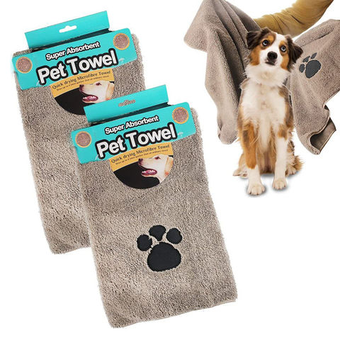 Gwolf Serviette pour Chien Microfibre Super absorbante et Nettoyeur Pattes  pour