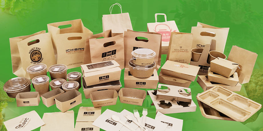 4 Size Kraft Paper Take Out Boxes Food Containers Wholesale Store