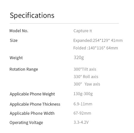 2022 Nello Foldable 3-Axis Mobile Phone Stabilizer With Metallic Housing, Smartphone Gimbals supplier