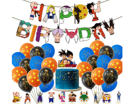 GetUSCart- Naruto Birthday Party Supplies. Included Naruto Headband, Naruto  Stickers, Happy Birthday Banner, Cupcake Toppers, Tablecloth and Latex  Balloons. Anime Theme Party Decorations.
