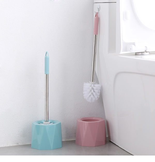 Japanese Style Wall-mounted Toilet Brush Set, Long Handle Cleaning Brush  With No Dead Corner For Home Bathroom Cleaning Tool