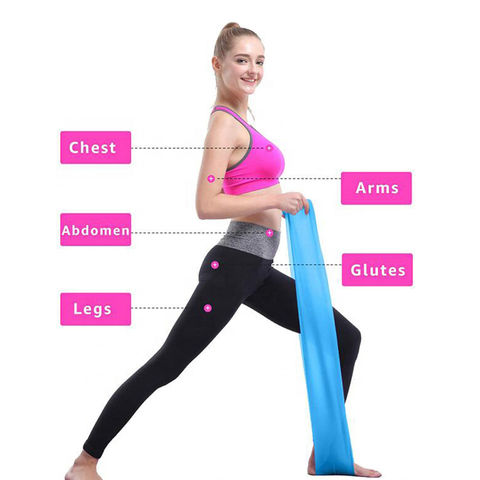 Buy Wholesale China Yoga Stretch Long Flat Wide Resistance Exercise Band,  Fitness Pilates Resistance Band & Resistance Exercise Band at USD 0.18
