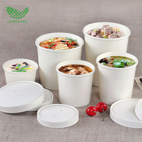 Paper Cups Soup Bowls Bowl Containers Ice Cream Kraft Food