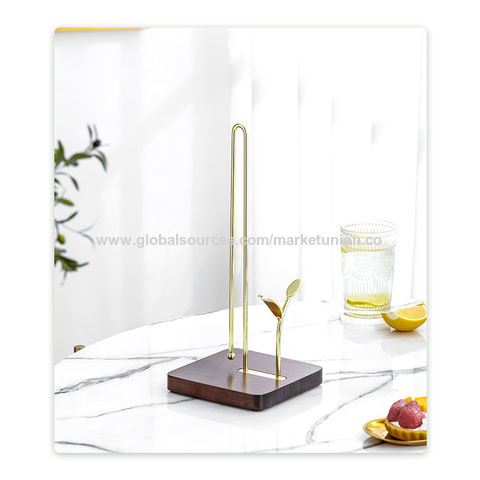 Paper Towel Holder, Paper Towel Holder Standing, Glass Paper Towel Holder,  Metal Paper Towel Holder 