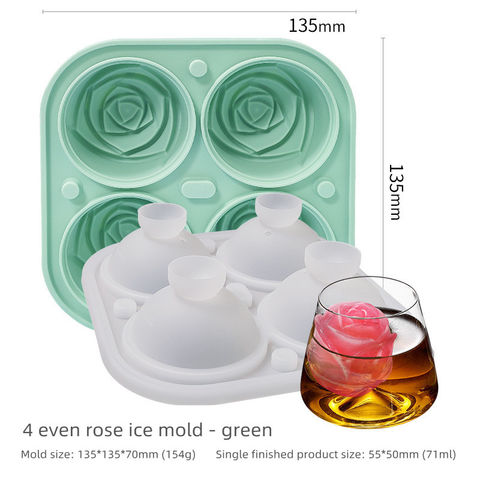 Plateau à glace en Silicone, moule à glaçons roses, pour Cocktail
