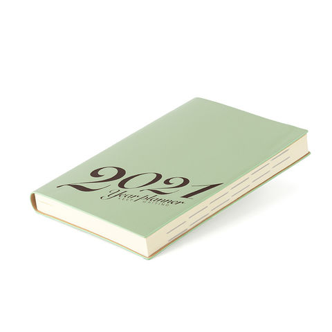 Planificador mensual manual de subeficiencia de cuenta manual A5 de calendario 2021 con logotipo personalizado