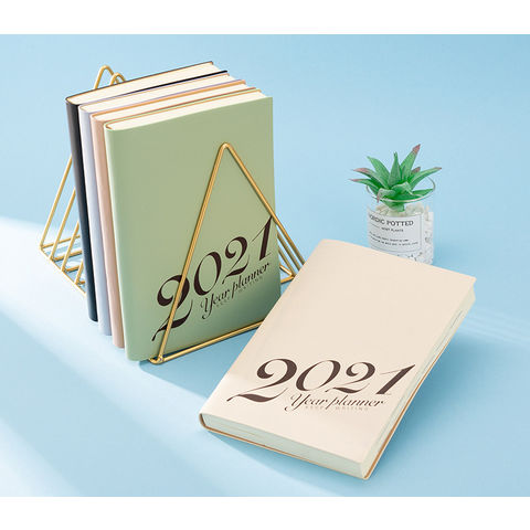 Planificador mensual manual de subeficiencia de cuenta manual A5 de calendario 2021 con logotipo personalizado