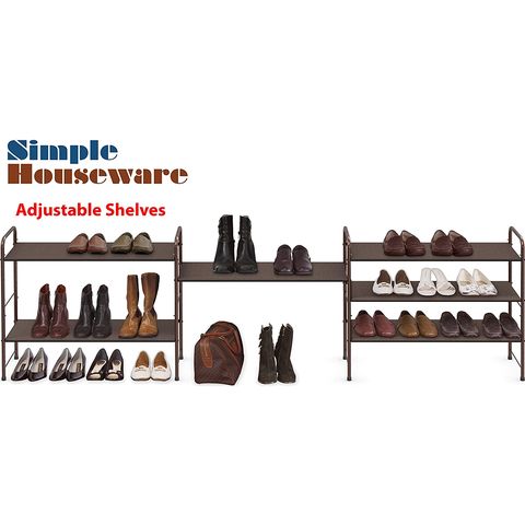 Buy Wholesale China Simple Houseware 3-tier Shoe Rack Storage Organizer  12-pair / 20-pair, Bronze & Simple Houseware at USD 27.9