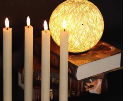 Taper Flameless Candles Flickering with 10-Key Remote Battery Operated Led supplier