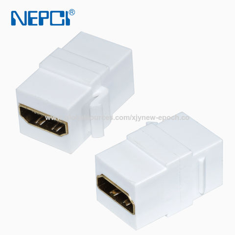 HDMI Coupler Keystone Female to Female 180 Degree Connector Adapter Module XJY-HDMI-20 NEPCI