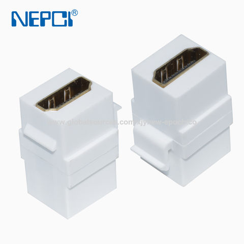 HDMI Coupler Keystone Female to Female 180 Degree Connector Adapter Module XJY-HDMI-20 NEPCI