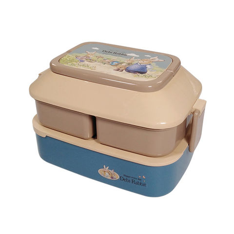 Kawaii Lunch Box Kids School, Cute Wheat Straw Lunch Box