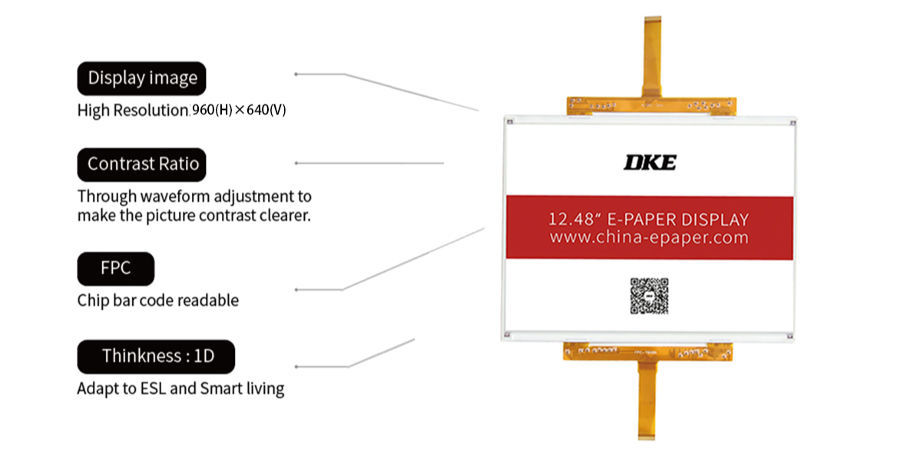 Buy Wholesale China Cheap E Ink Tri Color Display Raw 10/12.48 Inch Of E- paper Modules 1304*984 Resolution & E Ink at USD 100