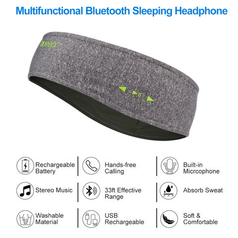 Achetez en gros Bluetooth Bandeau Casque Sommeil Téléphone Pour Les Sports  Voyage Et La Méditation Dormir écouteur Chine et Bluetooth Bandeau/musique  Bandeau écouteur à 6.9 USD