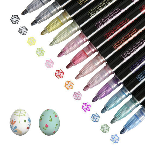 Buy Wholesale China Marker Pens 12/24 Colors Paint Double Line