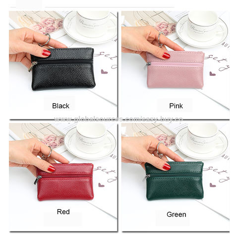 US $4.93 | Handmade Genuine Leather Unisex Coin Purse Drawstring Key Holder  with Snap Retro Wallet | Wholesale bags, Coin purse, Genuine leather