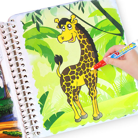 Livre de peinture à l'eau pour enfants Livre de coloriage magique