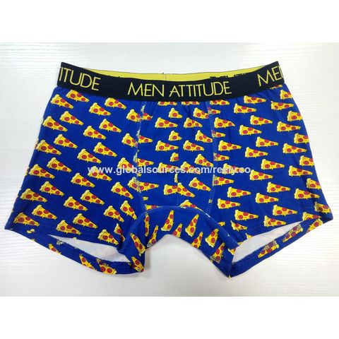 Wholesale Customize Waistband Print Comfort Cotton Spandex Men Boxers Brief  - China Underwear and Boxers price