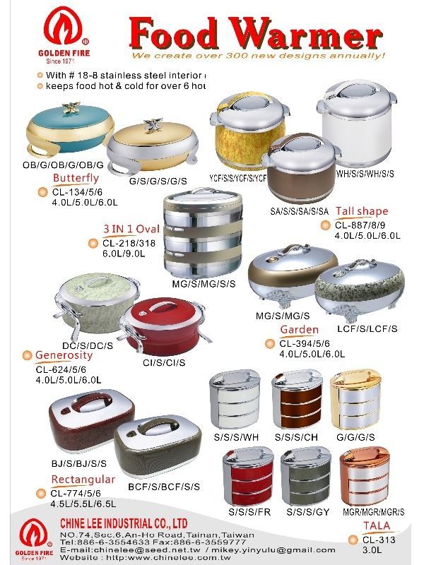 Buy Wholesale Taiwan Generosity Food Warmer, #18-8 Stainless Steel, Abs  Resin, Keep Food Warm & Food Warmer, Serving Dish, Food Container