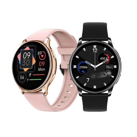 Smartwatch com chamada via discagem, detecção de temperatura corporal e saúde, lembrete do período menstrual
