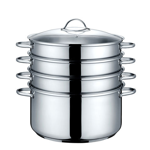 Double Layers Steamer Pot for Cooking Stainless Steel Vegetable Steam
