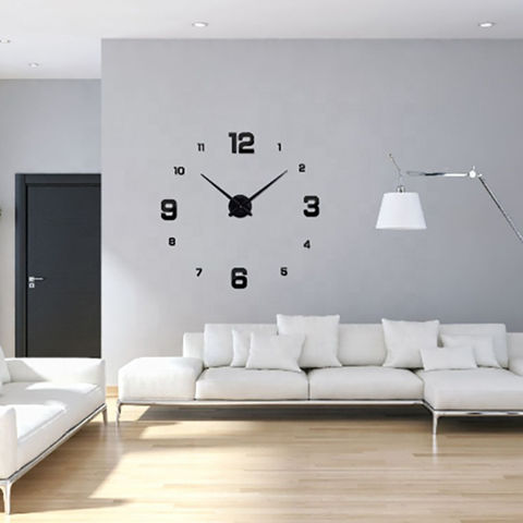 Reloj de pared grande DIY, diseño moderno, 12 marcos de fotos