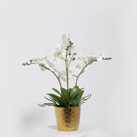 Buy Wholesale China Artificial Flowers White Orchid Flower Faux