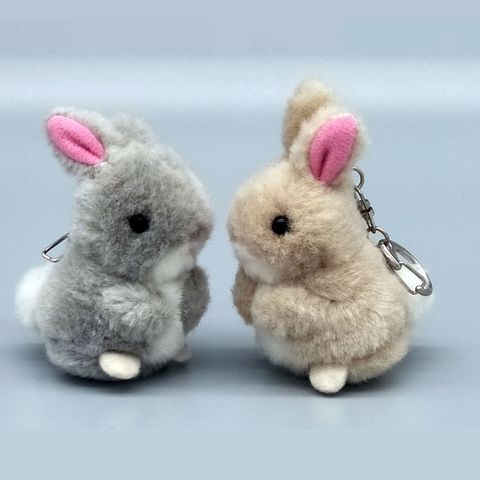 Love Heart Rabbit Bunny Keychain Cute Cartoon Animal Keyring