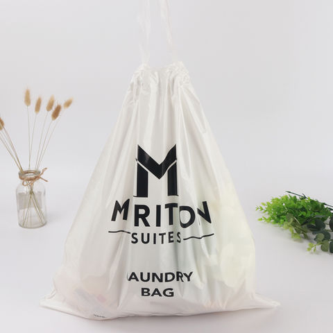 Wholesale Printed Plastic Laundry Bags With Drawstring For Hotel  Suppliers,manufacturers,factories 