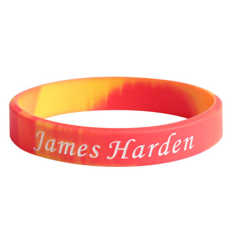 Solid color red - blank rubber wristband - Adult 8