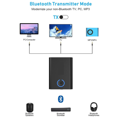 Transmetteur Bluetooth sans fil pour tv téléphone pc audio music