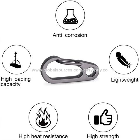 Snap Hooks Mini Carabiner Clip Micro Alloy Spring Hook Key Chain