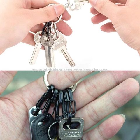  Mini Carabiner Clip Spring Snap Hook Buckle Clasps for