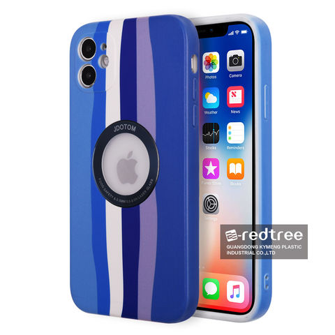 Funda Silicona Suave Arco Iris iPhone X